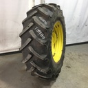 420/85R30 Continental AC85 Contract R-1W on John Deere Yellow 8-Hole Stub Disc (groups of 2 bolts) 75%