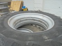 20.8/R42 BF Goodrich Power Radial 80 R-1 on Case IH Silver Mist 0-Hole Double Bevel 38" Cast 50%