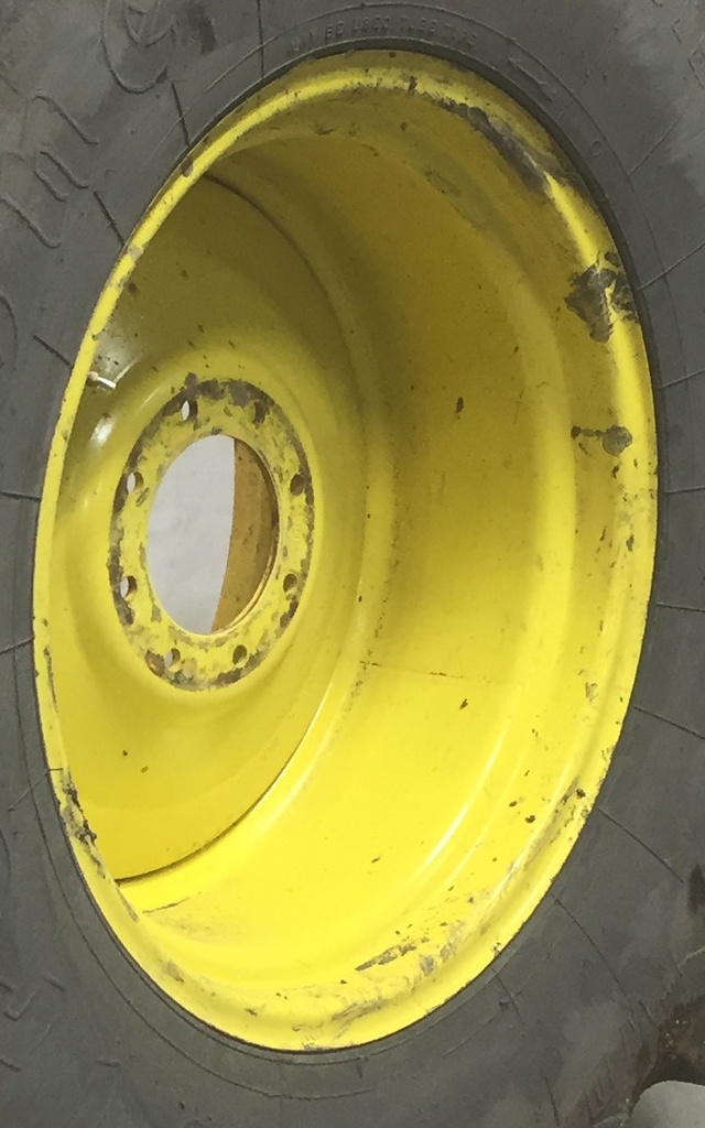 16"W x 26"D, John Deere Yellow 8-Hole Formed Plate