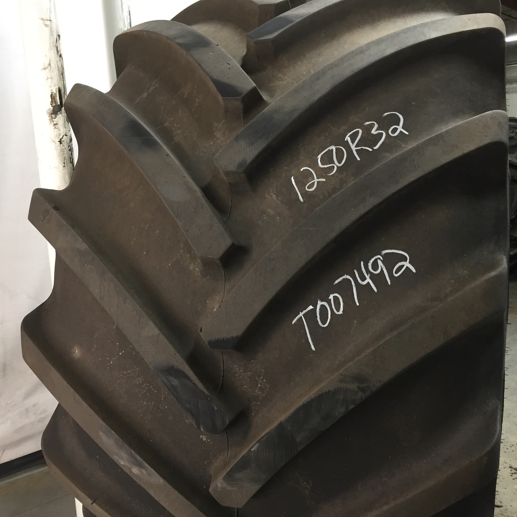 1250/50R32 Mitas SuperFlexion Tire (SFT) R-1W on John Deere Yellow 10-Hole "VA" Wheel Assy 90%
