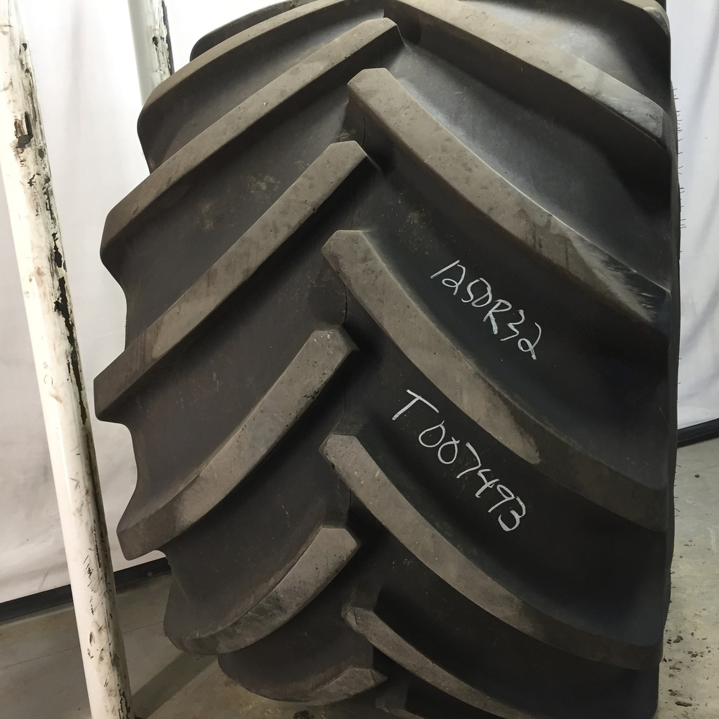 1250/50R32 Mitas SuperFlexion Tire (SFT) R-1W on John Deere Yellow 10-Hole "VA" Wheel Assy 90%