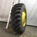 520/85R38 Firestone Radial All Traction 23 R-1 on John Deere Yellow 10-Hole Dolly Dual 80%