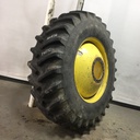 520/85R38 Firestone Radial All Traction 23 R-1 on John Deere Yellow 10-Hole Dolly Dual 80%
