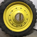 10"W x 50"D Stub Disc Rim with 10-Hole Center, John Deere Yellow