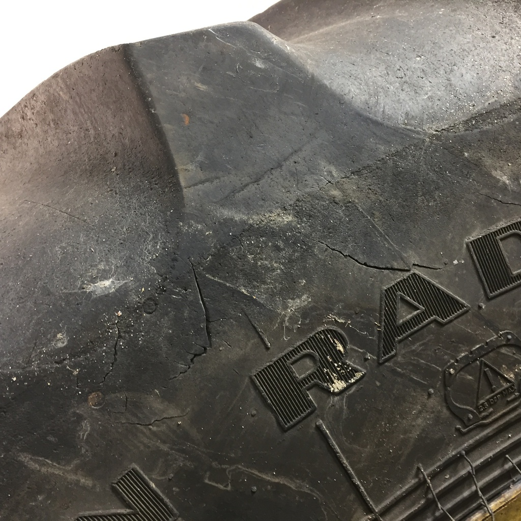 480/80R50 Goodyear Farm DT800 Super Traction R-1W on John Deere Yellow 12-Hole Stub Disc 50%