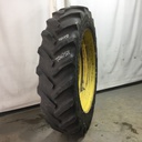 480/80R50 Goodyear Farm DT800 Super Traction R-1W on John Deere Yellow 12-Hole Stub Disc 50%