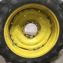 12"W x 38"D Waffle Wheel (Groups of 3 bolts) Rim with 10-Hole Center, John Deere Yellow