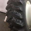 20.8/-42 Firestone Super All Traction 23 R-1 on New Holland White 16-Hole Tiger Planetary Drive Dual 80%