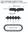 18" Miscellaneous 450 X 81P X 76L Angle Block Lug Rubber Track Machine 99%
