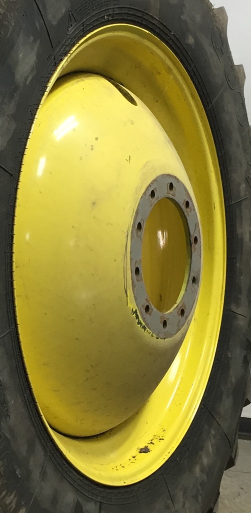 18"W x 42"D, John Deere Yellow 10-Hole Dolly Dual