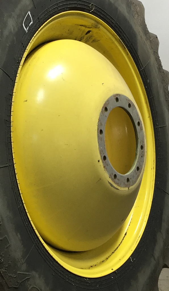 18"W x 42"D, John Deere Yellow 10-Hole Dolly Dual