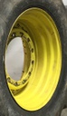 15"W x 30"D Waffle Wheel (Groups of 3 bolts) Rim with 12-Hole Center, John Deere Yellow