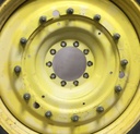 12"W x 50"D Stub Disc Rim with 10-Hole Center, John Deere Yellow