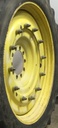 12"W x 50"D Stub Disc Rim with 10-Hole Center, John Deere Yellow