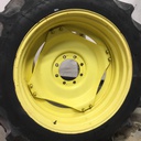 12"W x 38"D Stub Disc (groups of 2 bolts) Rim with 8-Hole Center, John Deere Yellow