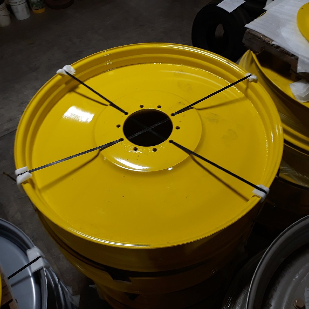 10"W x 54"D, John Deere Yellow 10-Hole Spun Disc