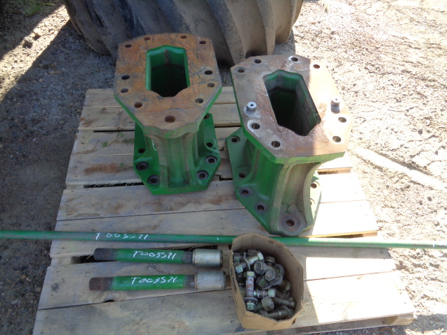 15.75"L Combine Frame Extension, w/Shafts, Hdw & no Truss Rod, John Deere Combine 9000 Series[Single Reduction same as Ring and Pinion] ("A" 18/18 Spline Equal Length Shafts), John Deere Green
