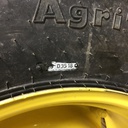 16.9/-28 Galaxy AGRI Trac II R-1 on John Deere Yellow 8-Hole Rim with Clamp/Loop Style (groups of 2 bolts) 99%