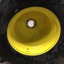 30"W x 30"D, John Deere Yellow 8-Hole Formed Plate