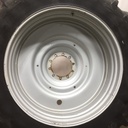 480/80R50 Michelin AgriBib R-1W on John Deere Yellow 10-Hole Formed Plate W/Weight Holes 60%