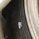 480/80R50 Goodyear Farm DT800 Super Traction R-1W on Case IH Silver Mist 10-Hole Formed Plate W/Weight Holes 80%