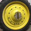 10"W x 50"D Stub Disc Rim with 10-Hole Center, John Deere Yellow