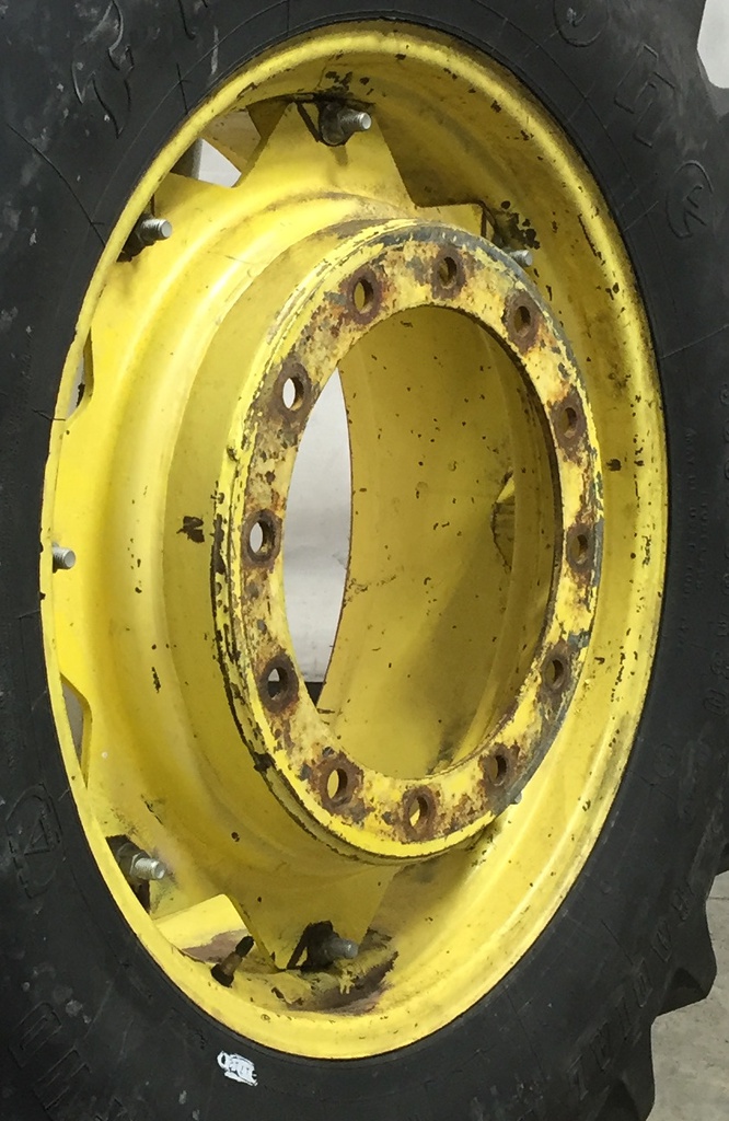 12-Hole Rim with Clamp/Loop Style Center for 30" Rim, John Deere Yellow