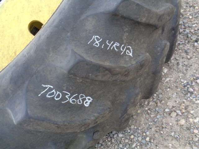 480/80R38 Goodyear Farm UltraTorque Radial R-1 on John Deere Yellow 10-Hole Dolly Dual 65%