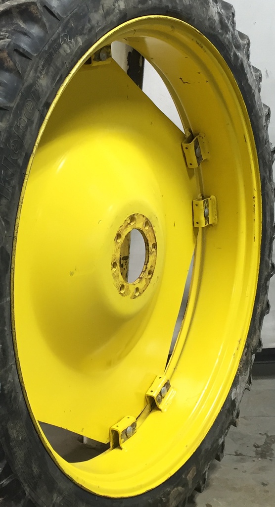 8"W x 48"D Rim with Clamp/U-Clamp (groups of 2 bolts) Rim with 8-Hole Center, John Deere Yellow