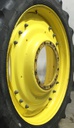 10"W x 42"D Waffle Wheel (Groups of 3 bolts) Rim with 12-Hole Center, John Deere Yellow