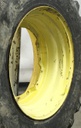 15"W x 30"D, John Deere Yellow 8-Hole Waffle Wheel (Groups of 2 bolts)