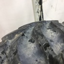 420/90R30 Firestone Radial All Traction FWD R-1 on John Deere Yellow 8-Hole Rim with Clamp/U-Clamp (groups of 2 bolts) 75%
