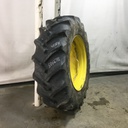 480/70R34 Goodyear Farm DT810 Super Traction R-1W on John Deere Yellow 12-Hole Waffle Wheel (Groups of 3 bolts) 65%
