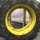 480/70R34 Goodyear Farm DT810 Super Traction R-1W on John Deere Yellow 12-Hole Waffle Wheel (Groups of 3 bolts) 65%