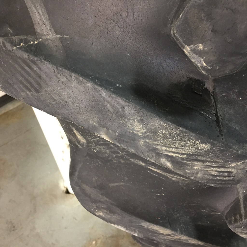 480/80R50 Goodyear Farm DT800 Super Traction R-1W on John Deere Yellow 12-Hole Stub Disc 60%