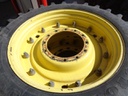 320/85R38 Firestone Radial 9000 R-1W on John Deere Yellow 12-Hole Stub Disc 75%