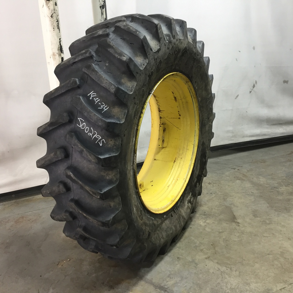 18.4/-34 Firestone Super All Traction 23 R-1, D (8 Ply) 90%