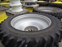 420/80R46 Goodyear Farm Dyna Torque Radial R-1 on Case IH Silver Mist 12-Hole Straddle Dual 70%