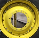 15"W x 34"D Waffle Wheel (Groups of 3 bolts) Rim with 12-Hole Center, John Deere Yellow