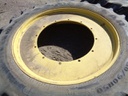 380/90R50 Goodyear Farm DT800 Optitrac R-1W on John Deere Yellow 12-Hole Stub Disc 60%