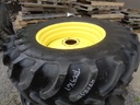 480/70R30 Firestone Radial All Traction DT R-1W on John Deere Yellow 8-Hole Formed Plate 85%