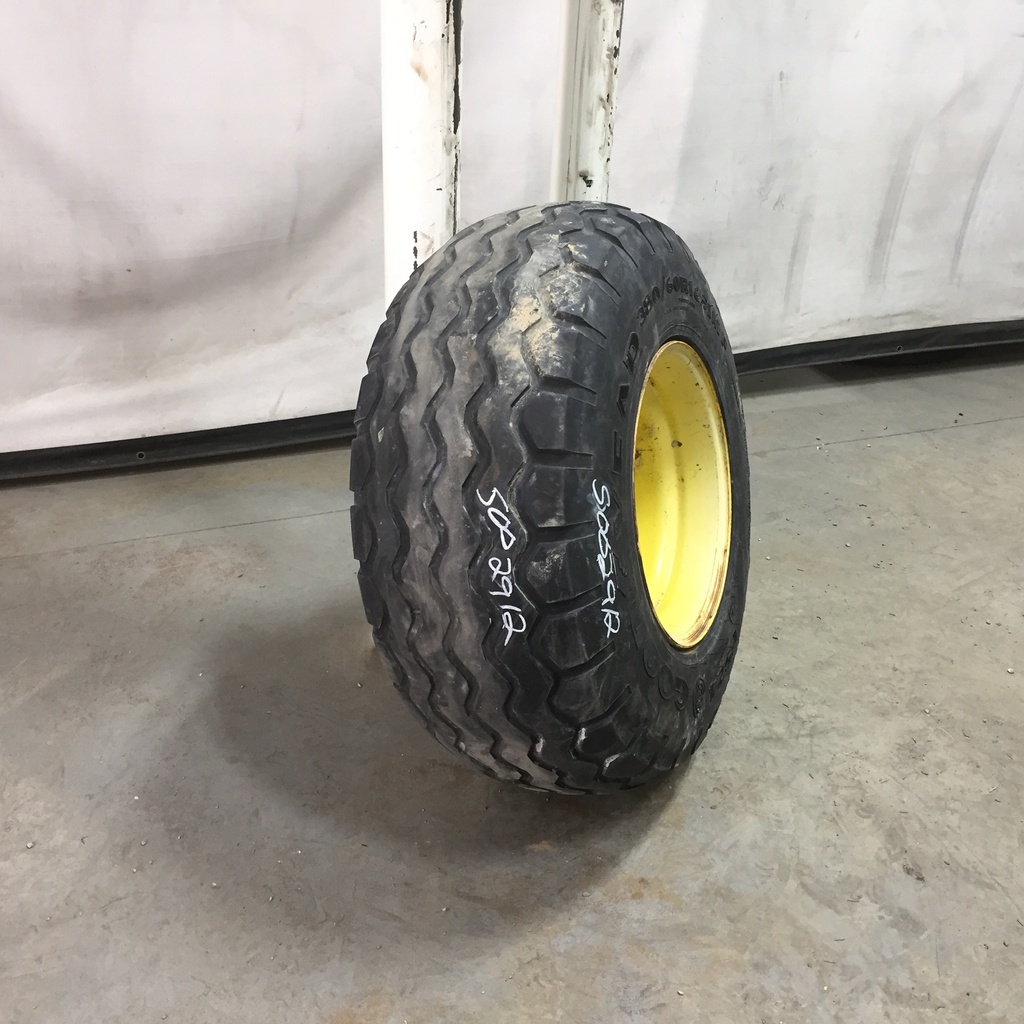 380/60R16.5 Goodyear Farm Implement Radial FS24 I-1 on John Deere Yellow 8-Hole Implement 60%