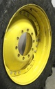 15"W x 34"D Waffle Wheel (Groups of 3 bolts) Rim with 10-Hole Center, John Deere Yellow