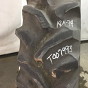 18.4/-34 Goodyear Farm Dyna Torque II R-1 on John Deere Yellow 0-Hole Double Bevel Ag 55%