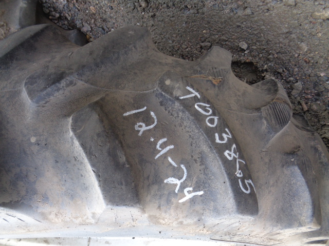 12.4/-24 Titan Farm Hi Traction Lug R-1 on Case IH Silver Mist 8-Hole Formed Plate 55%