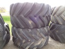 LSW 900/50R42 Goodyear Farm DT830 Optitrac R-1W on New Holland White 10-Hole Formed Plate 75%