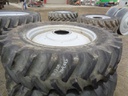 IF 520/85R46 Firestone Radial Deep Tread 23 R-1W on Agco Corp Gray 10-Hole Formed Plate W/Weight Holes 90%