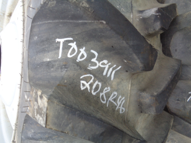 IF 520/85R46 Firestone Radial Deep Tread 23 R-1W on Agco Corp Gray 10-Hole Formed Plate W/Weight Holes 90%