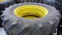 480/70R34 Michelin OmniBib R-1W on John Deere Yellow 12-Hole Waffle Wheel (Groups of 3 bolts) 70%