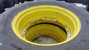 480/70R34 Michelin OmniBib R-1W on John Deere Yellow 12-Hole Waffle Wheel (Groups of 3 bolts) 70%